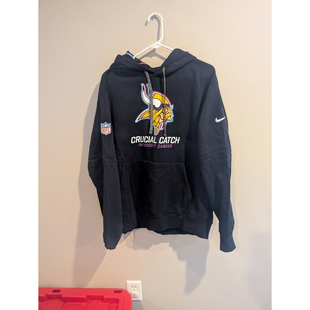 NWOT Minnesota Vikings XL Nike NFL Crucial Catch Pullover Hoodie Sweatshirt Men